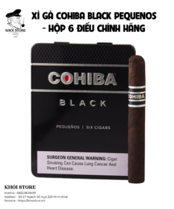 Xì Gà Cohiba Black Pequenos - Hộp 6 Điếu Chính Hãng