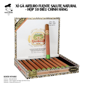 Xì gà Arturo Fuente Salute Natural - Hộp 10 Điếu Chính Hãng