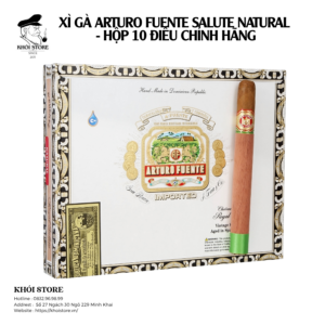 Xì gà Arturo Fuente Salute Natural - Hộp 10 Điếu Chính Hãng