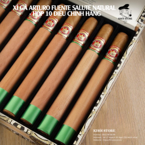 Xì gà Arturo Fuente Salute Natural - Hộp 10 Điếu Chính Hãng