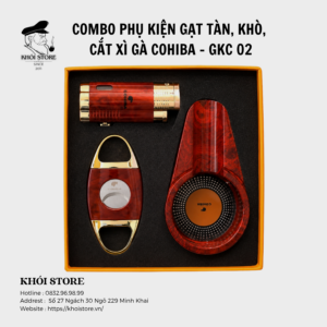 Combo Phụ Kiện Gạt Tàn, Khò, Cắt Xì Gà Cohiba – GKC 02