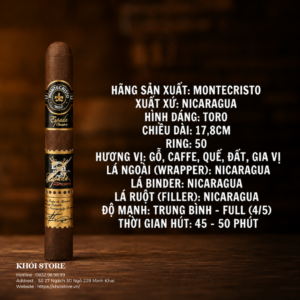 Xì Gà Pack Montecristo Mix 5 Điếu