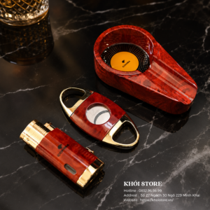 Combo Phụ Kiện Gạt Tàn, Khò, Cắt Xì Gà Cohiba – GKC 02