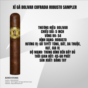 Xì Gà Bolivar Cofradia Robusto Sampler