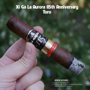 Xì Gà La Aurora 115th Anniversary Toro - Pack 5 Điếu