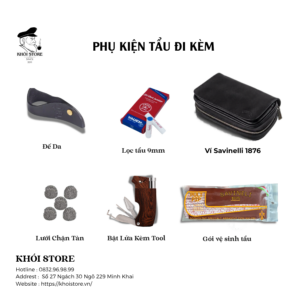 Combo Tẩu Thuốc Thạch Nam Chamber 1889
